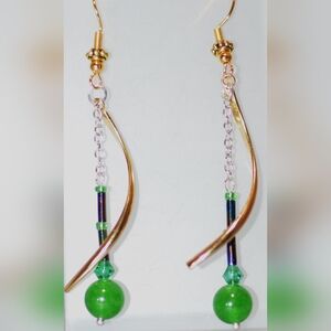 Twisty dangle earrings ED-12-017